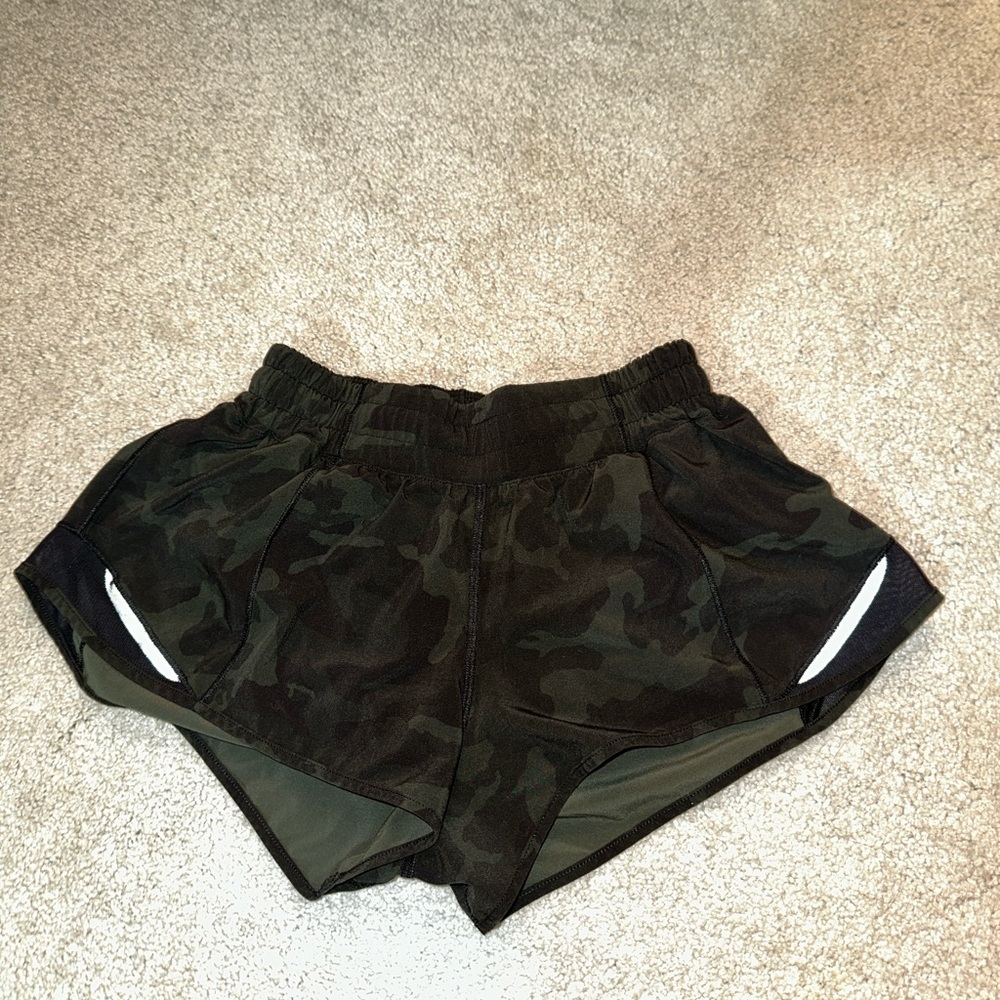 lululemon athletica Black Camo Athletic Shorts